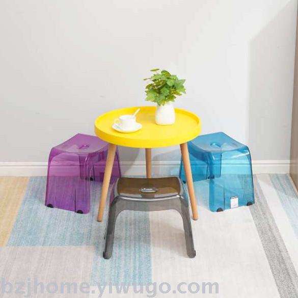 Plastic stool transparent chair transparent chair PC acrylic stool creative home  stool for shoes stool household stool