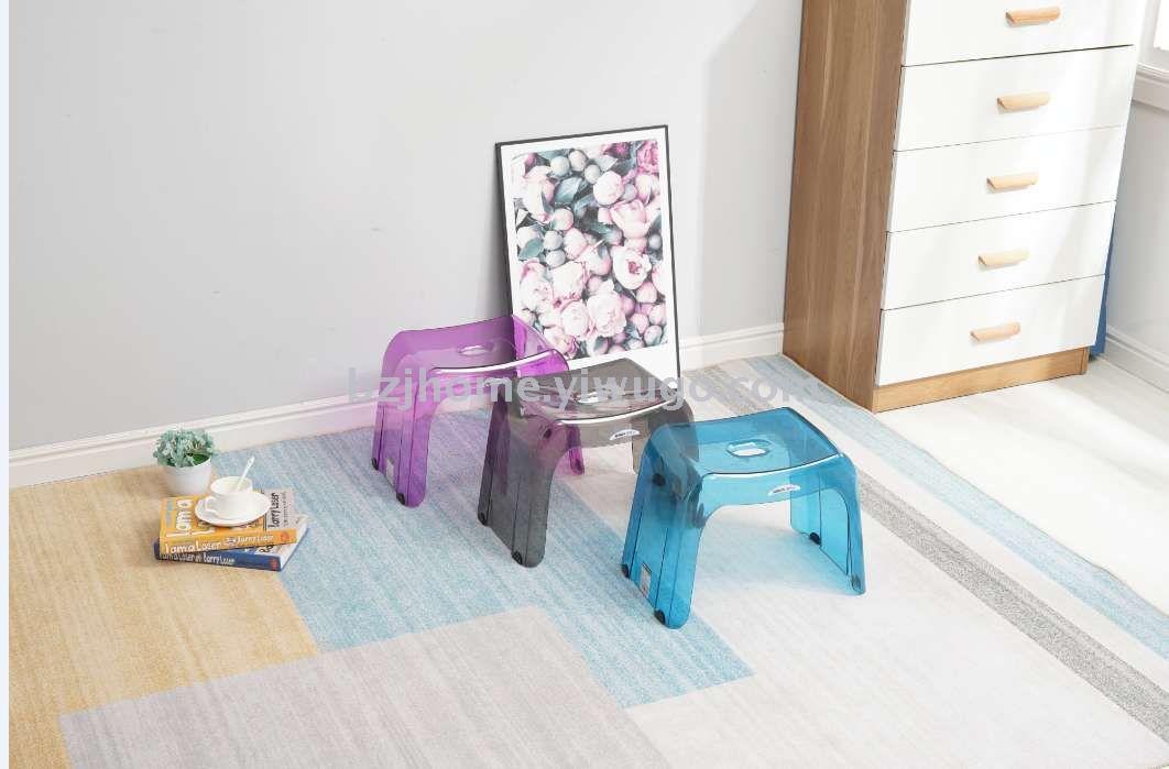 Plastic stool transparent chair transparent chair PC acrylic stool creative home  stool for shoes stool household stool