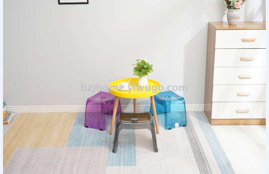 Plastic stool transparent chair transparent chair PC acrylic stool creative home  stool for shoes stool household stool