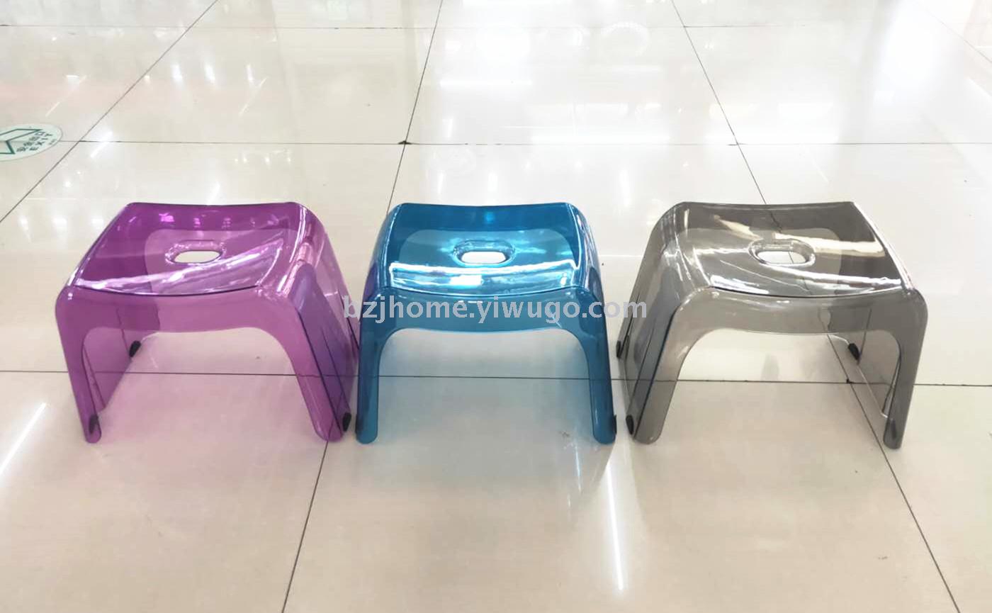 Plastic stool transparent chair transparent chair PC acrylic stool creative home  stool for shoes stool household stool