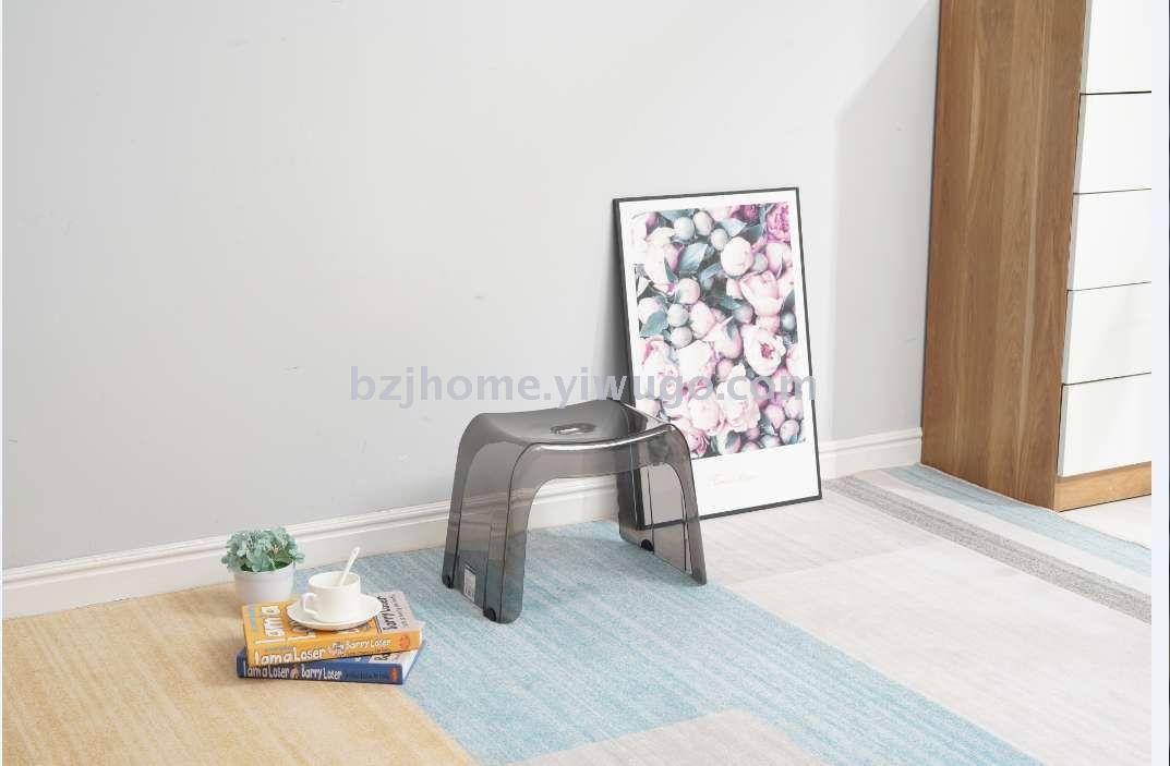 Plastic stool transparent chair transparent chair PC acrylic stool creative home  stool for shoes stool household stool