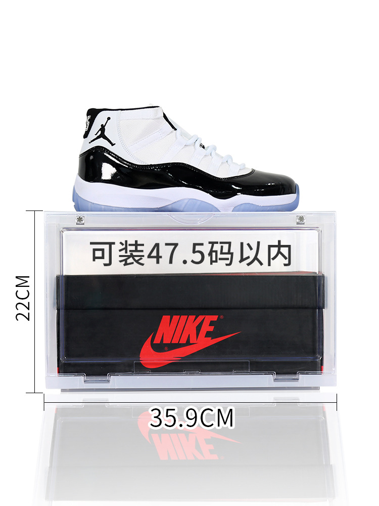 Transparent Plastic Shoe Box Shoes Storage Dustproof Shoes Storage Box Shoe Box Flip Acrylic Sneakers Storage Box