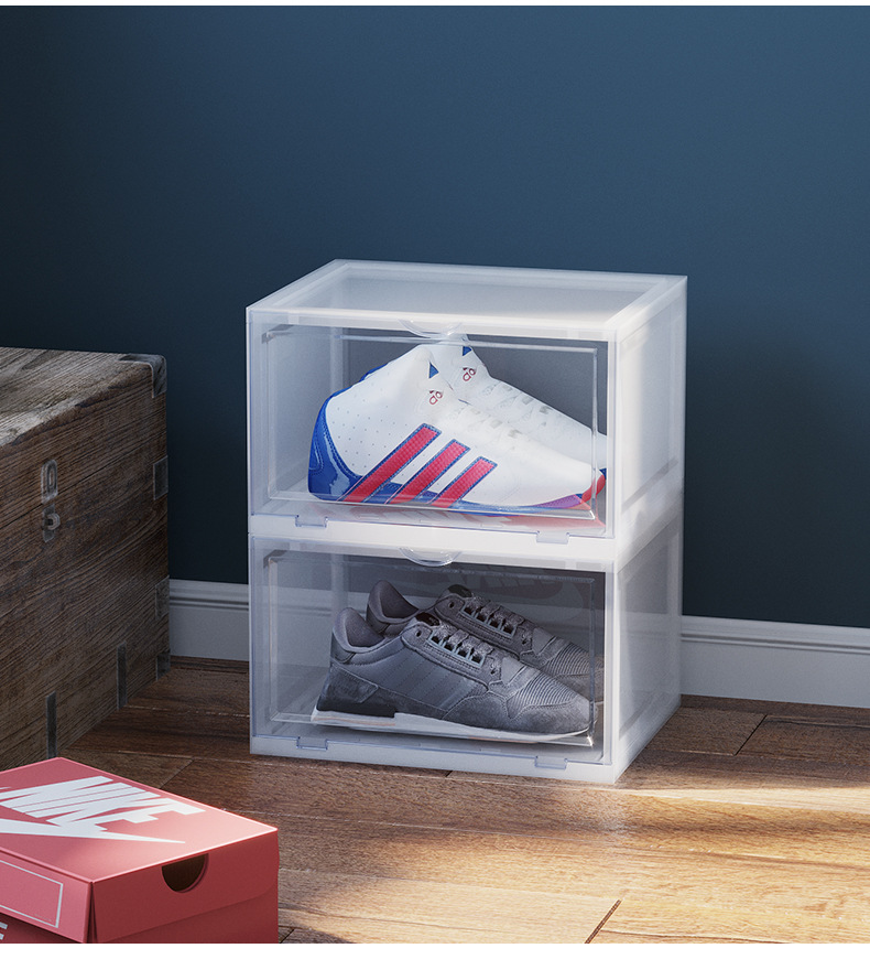 Transparent Plastic Shoe Box Shoes Storage Dustproof Shoes Storage Box Shoe Box Flip Acrylic Sneakers Storage Box