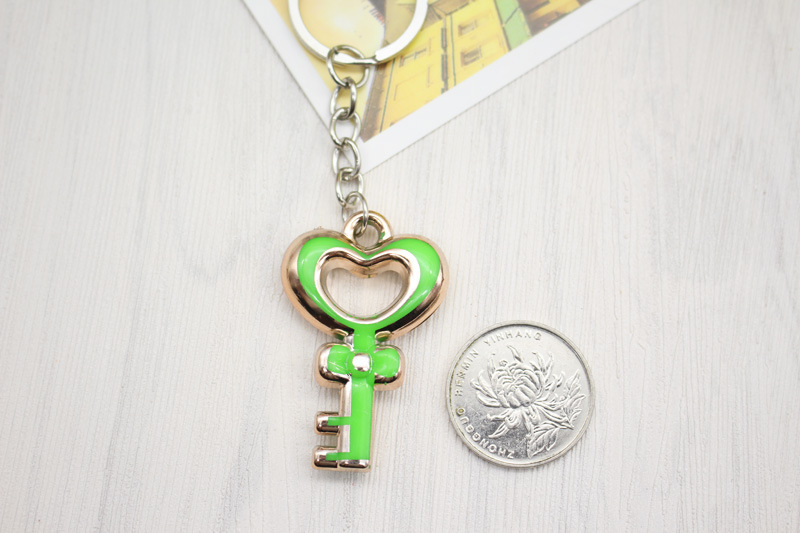 Factory Direct Sales Creative Cute Small Gift Exquisite Acrylic Love Key Key Chain Mobile Phone Pendant Wholesale