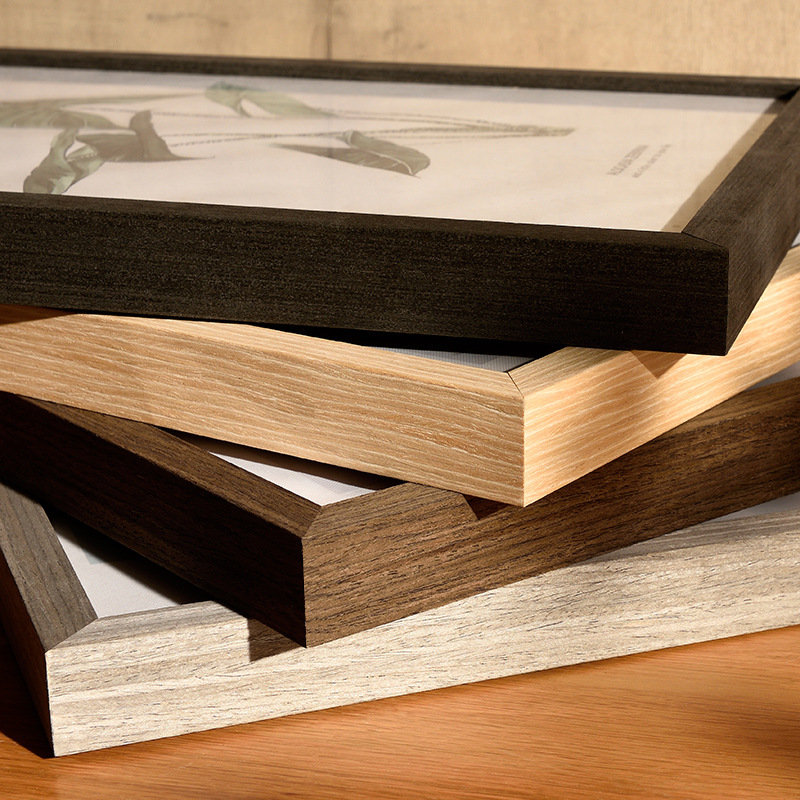 Large Size Wood Color Photo Frame Full Open 2 Open Picture Frame Wooden Strip Assembled by Yourself 36 Inch 60*90