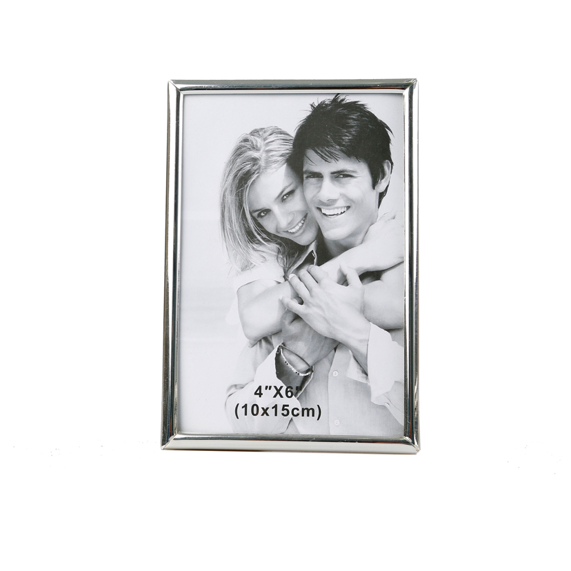 Circular Arc Iron Silver Electroplated Creative Decoration Photo Home Decorative Gift Living Room Bedroom Crafts Metal Photo Frame