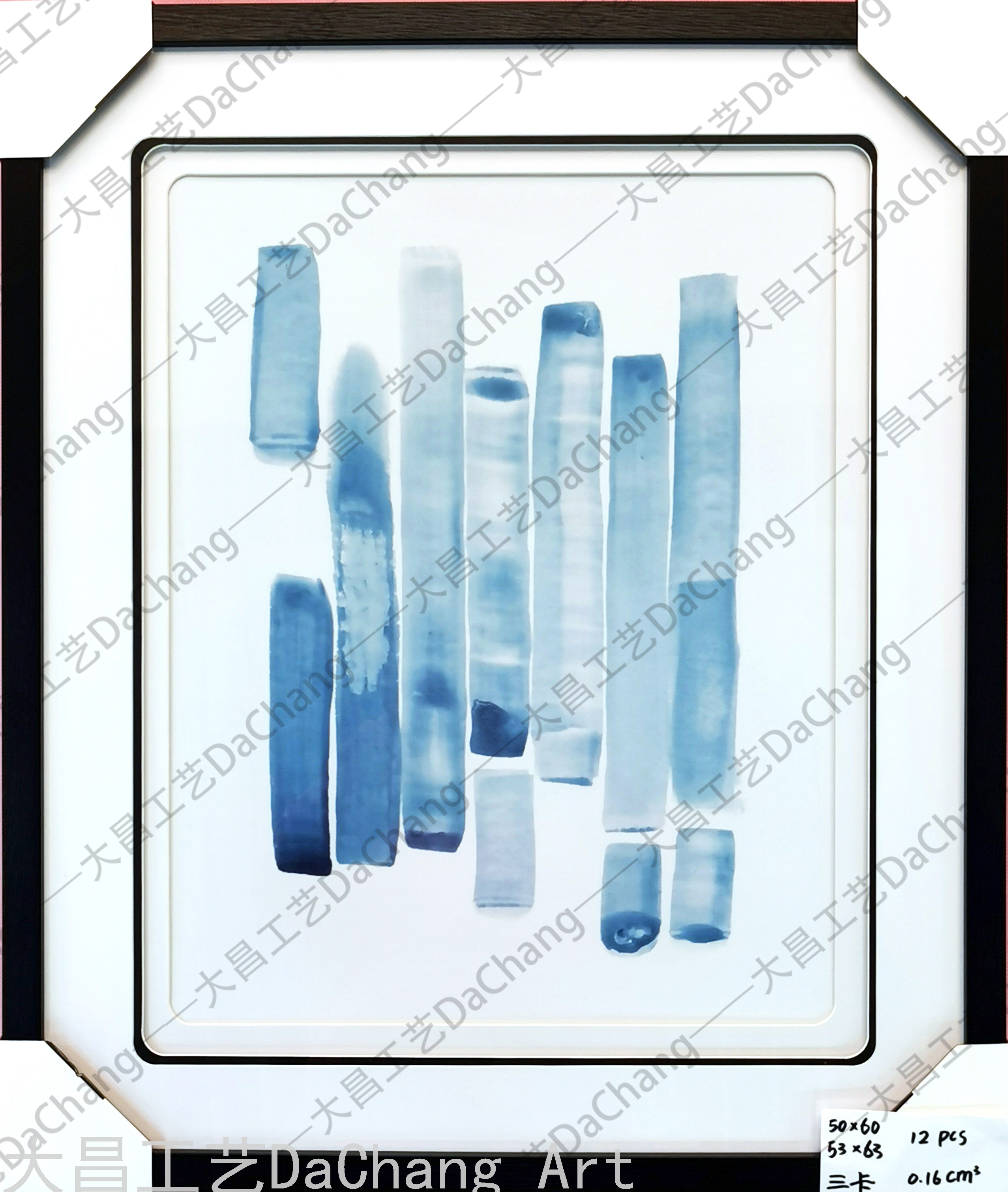 Decorative Painting Three-Dimensional Cardboard Painting Photo Frame Hallway Simple Modern Corridor Aisle Decorative Hanging Painting Affordable Luxury Style High-End