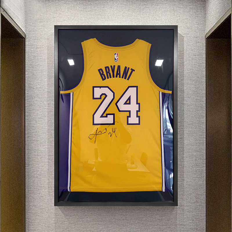 Customized Jersey Photo Frame Mounting Wall-Mounted Football Basketball Tennis Commemorative Collection Display Clothing Frame Jersey Frame Customized