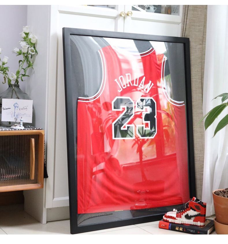 Customized Jersey Photo Frame Mounting Wall-Mounted Football Basketball Tennis Commemorative Collection Display Clothing Frame Jersey Frame Customized