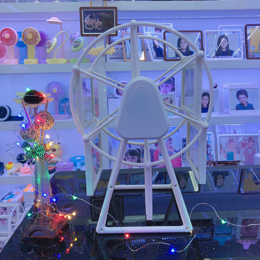 Haotao Photo Frame Ht8888 Flat White Ferris Wheel 5-Inch 6-Frame (Music)