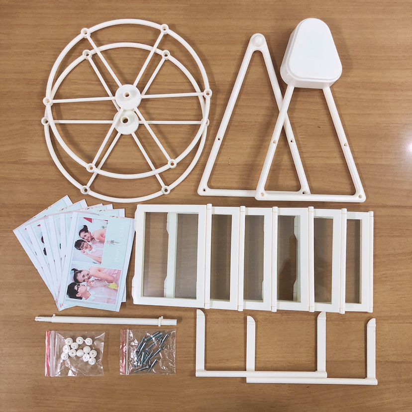 Haotao Photo Frame Ht8888 Flat White Ferris Wheel 5-Inch 6-Frame (Music)