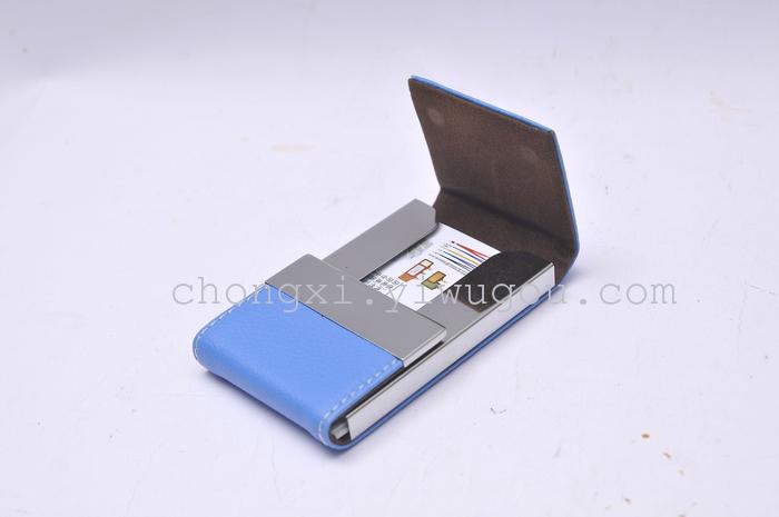 "Factory direct" leather card case KF-9601 series metal stainless steel stylish business card cases "Factory direct" leather card case KF-9601 series metal stainless steel stylish business card cases