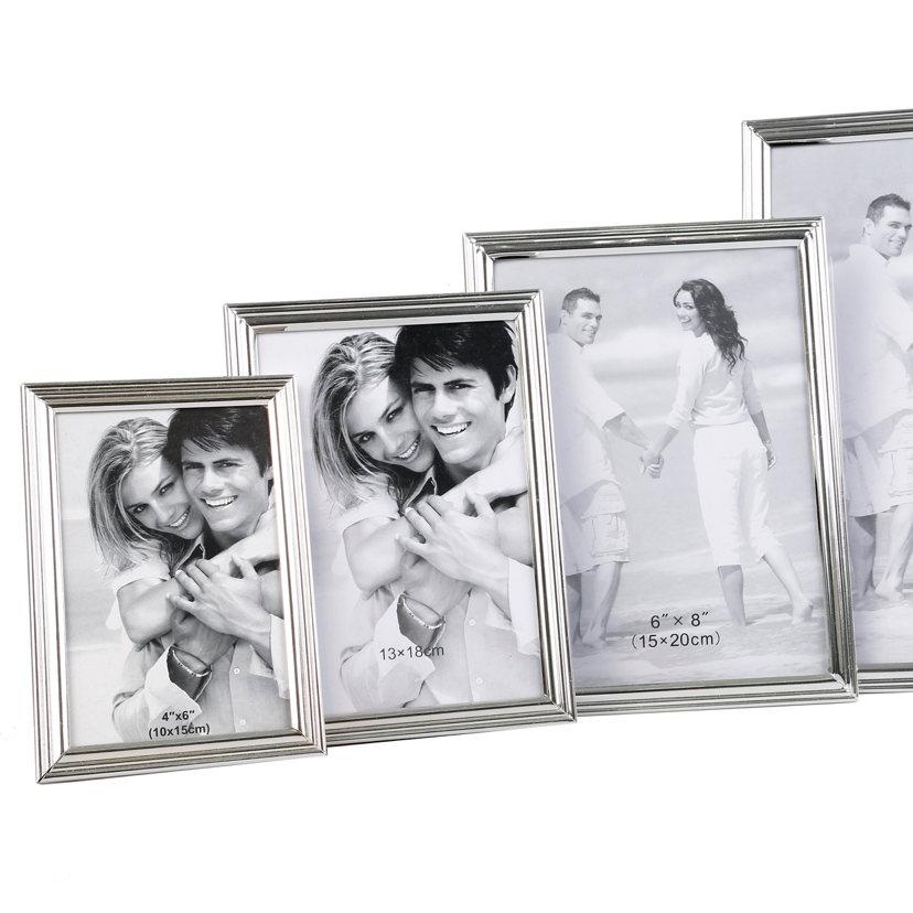 Three Stripes Iron Plating Creative Decoration Photo Home Decorative Gift Living Room Bedroom Crafts Metal Photo Frame