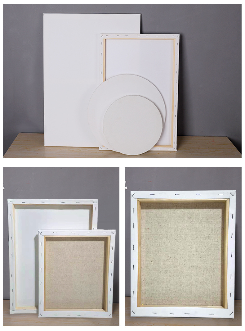 [Canvas Frame] Canvas Frame for Art Students Drawing Board Cotton Linen Acrylic DIY Photo Frame Shaped Canvas Frame