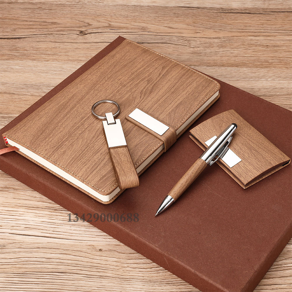 Notebook Pack Practical School Company Winery Business Card Case Business Gift Keychain Gift Set Wholesale