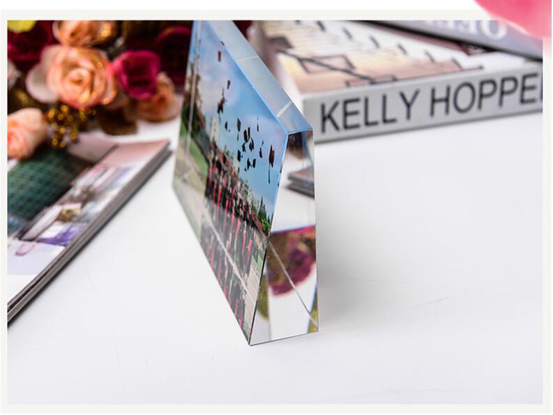 Creative Customization Student Party School Army Souvenir Crystal Photo Frame High-End Crystal Gift Photo Customization