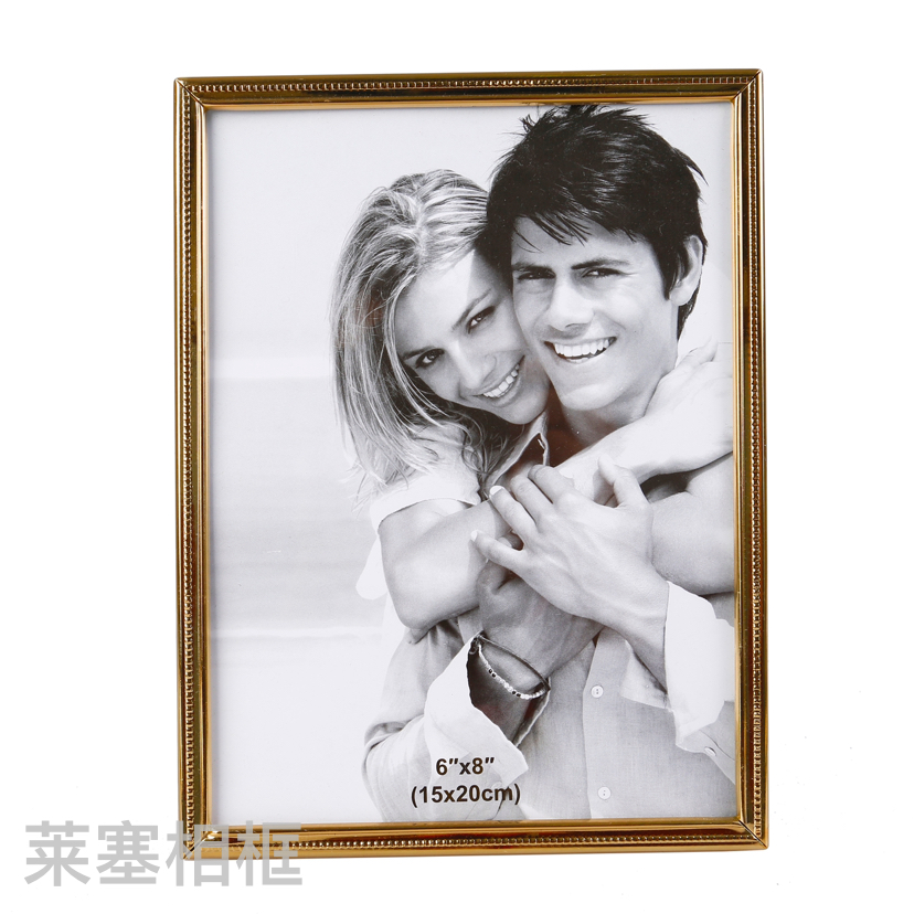 Gold Dotted Iron Electroplating Creative Decoration Photo Home Decorative Gift Living Room Bedroom Crafts Metal Photo Frame