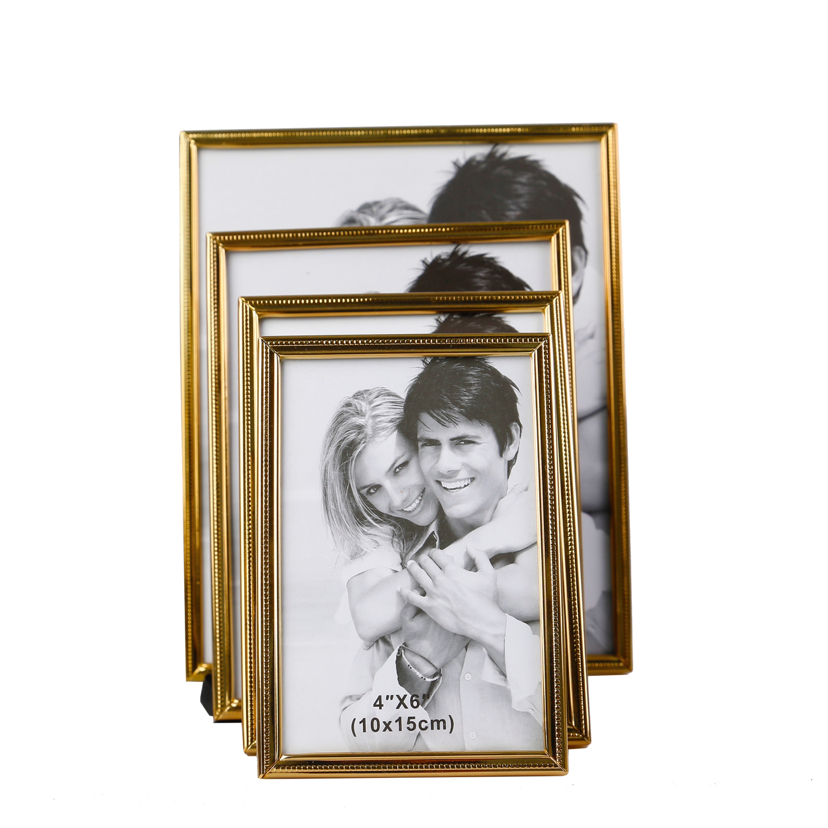 Gold Dotted Iron Electroplating Creative Decoration Photo Home Decorative Gift Living Room Bedroom Crafts Metal Photo Frame