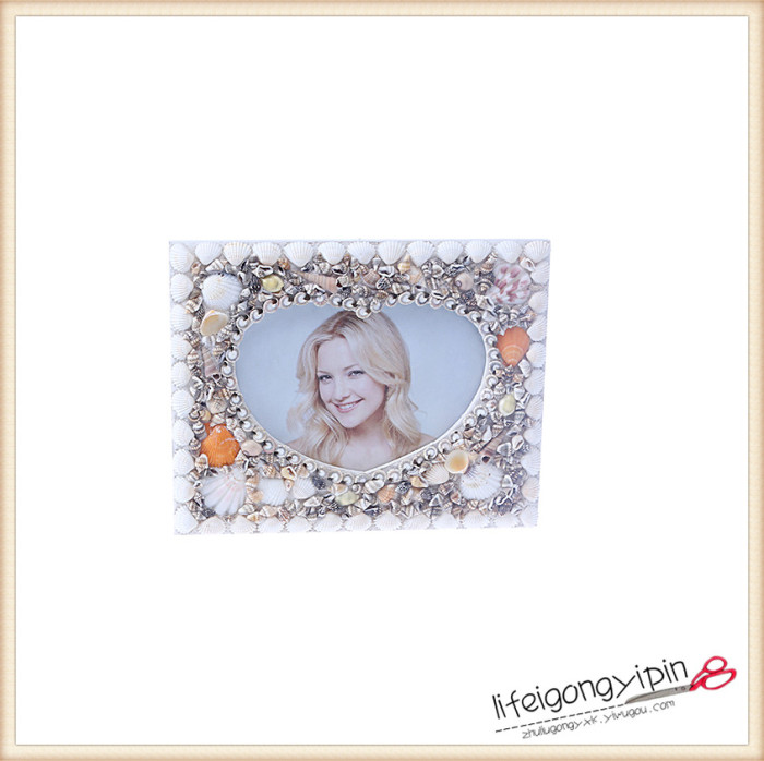 Fashion photography props photo photo frame love Mediterranean beach shells