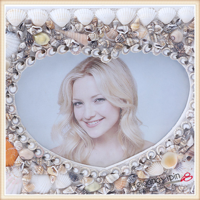 Fashion photography props photo photo frame love Mediterranean beach shells