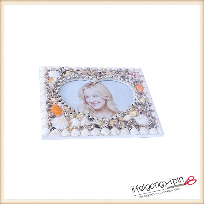 Fashion photography props photo photo frame love Mediterranean beach shells