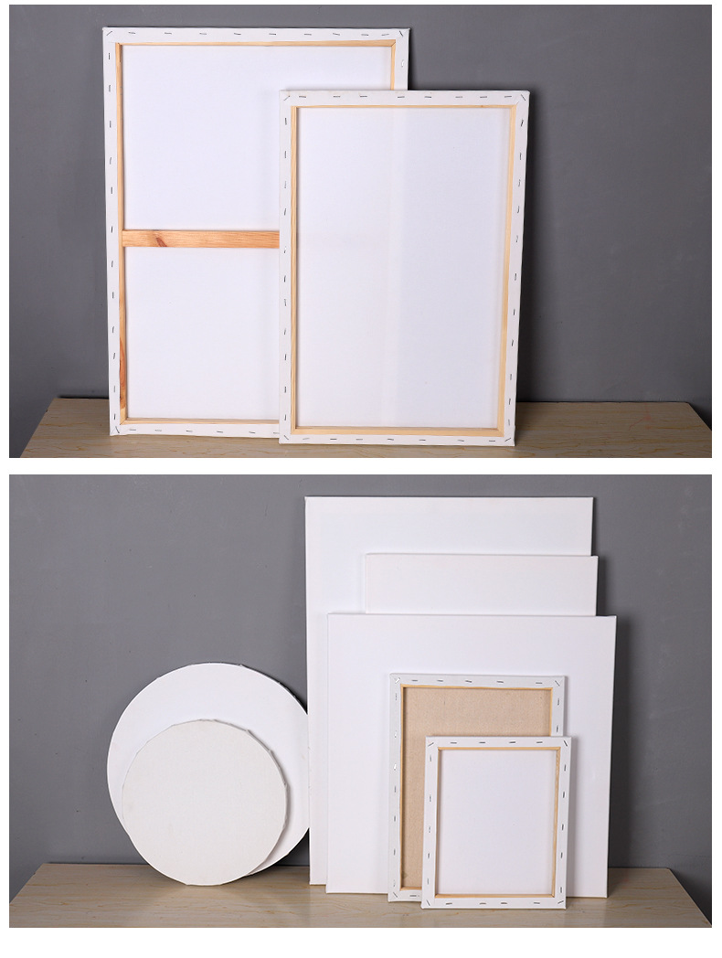 [Canvas Frame] Canvas Frame for Art Students Drawing Board Cotton Linen Acrylic DIY Photo Frame Shaped Canvas Frame