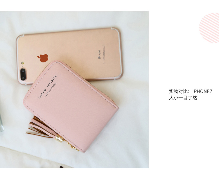 2021 New Accordion Zipper Card Holder Card Case Women Multiple Card Slots Tassel Mini Purse 2021 New Accordion Zipper Card Holder Card Case Women Multiple Card Slots Tassel Mini Purse