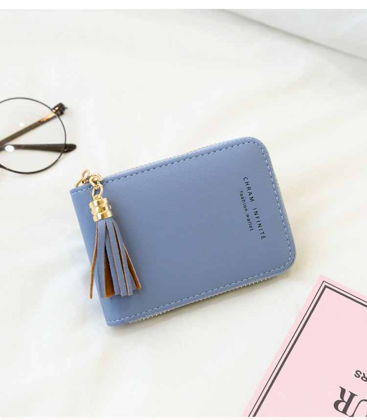 2021 New Accordion Zipper Card Holder Card Case Women Multiple Card Slots Tassel Mini Purse 2021 New Accordion Zipper Card Holder Card Case Women Multiple Card Slots Tassel Mini Purse