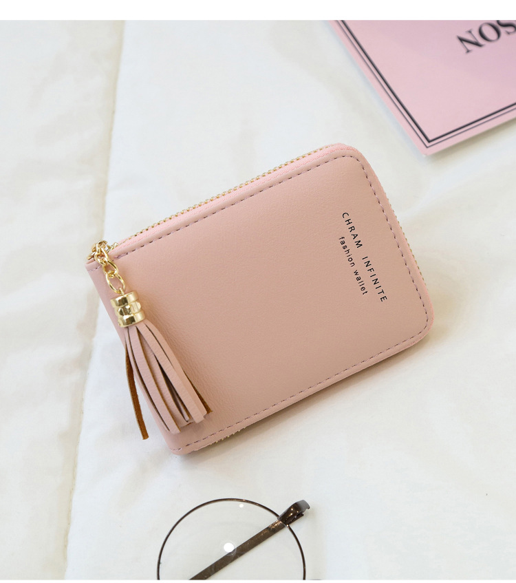 2021 New Accordion Zipper Card Holder Card Case Women Multiple Card Slots Tassel Mini Purse 2021 New Accordion Zipper Card Holder Card Case Women Multiple Card Slots Tassel Mini Purse