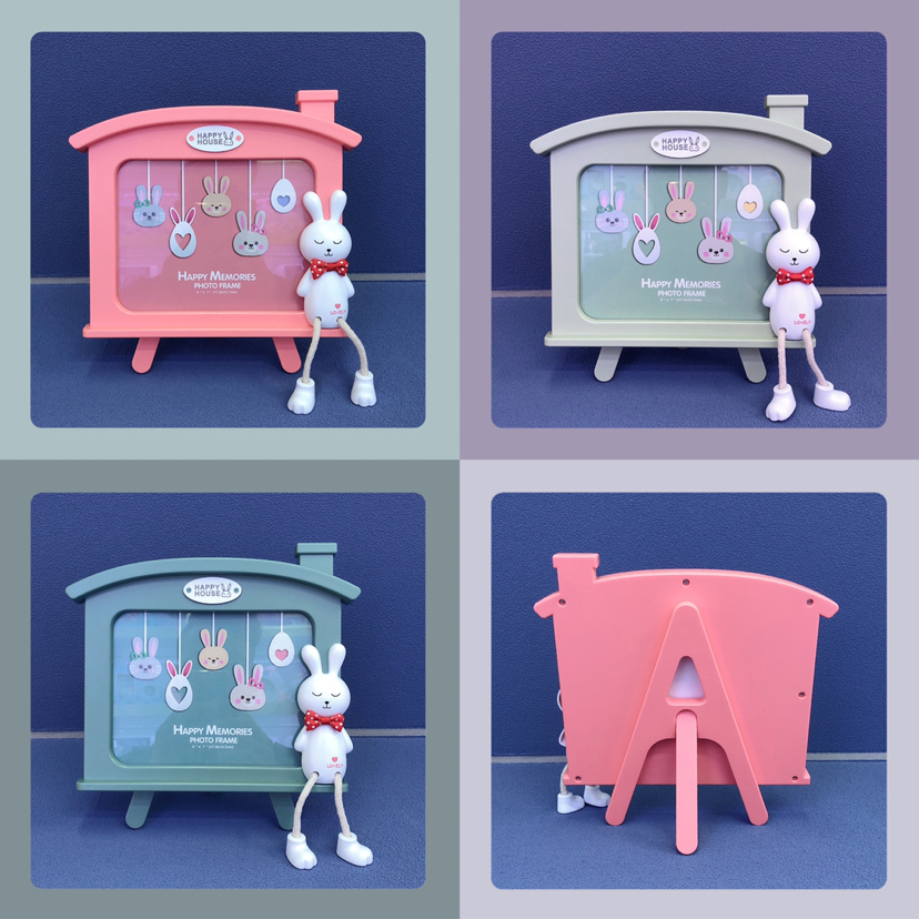 Haotao Photo Frame HT-TF3383 House-Shaped Hanging Rabbit 7-Inch (3 Colors) Haotao Photo Frame HT-TF3383 House-Shaped Hanging Rabbit 7-Inch (3 Colors)