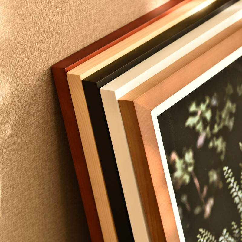 Solid Wood Photo Frame Mounting Creative Picture Frame Wall Hanging and Table Decoration A4-Inch A3 4 Open 8K Album Photo Customization Photo Frame Wooden