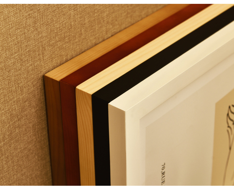 Solid Wood Photo Frame Mounting Creative Picture Frame Wall Hanging and Table Decoration A4-Inch A3 4 Open 8K Album Photo Customization Photo Frame Wooden