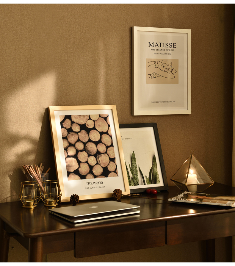Solid Wood Photo Frame Mounting Creative Picture Frame Wall Hanging and Table Decoration A4-Inch A3 4 Open 8K Album Photo Customization Photo Frame Wooden