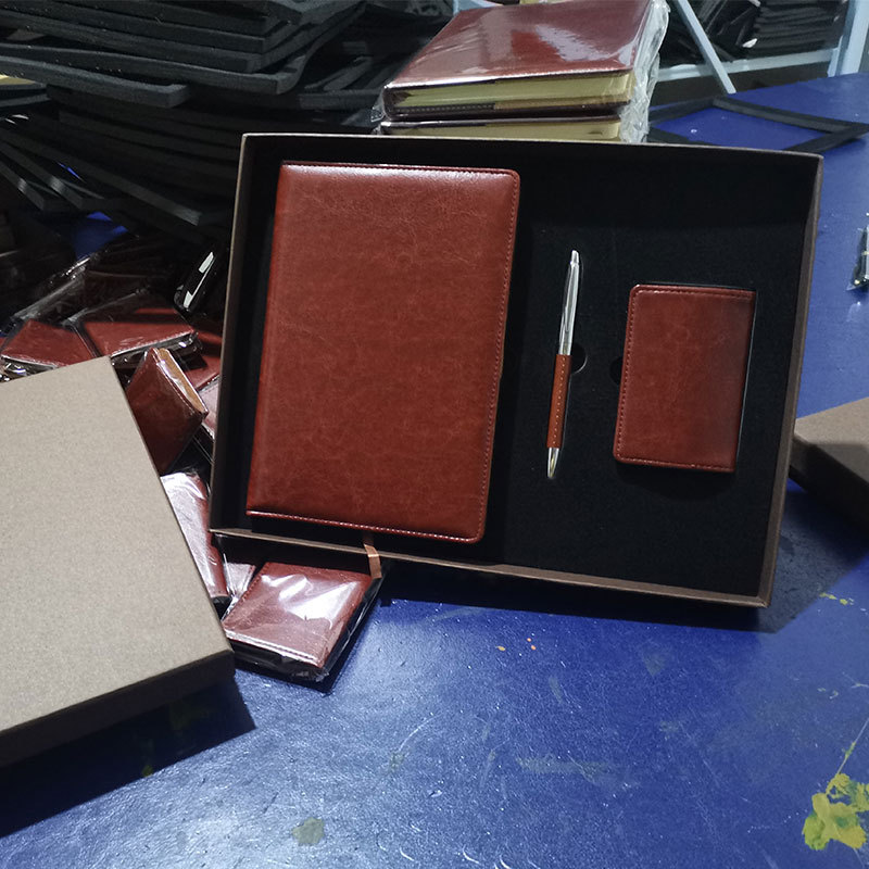 Notepad Set Business Card Case Gift Leather Pen Enterprise Company Activity Gift Notebook Gift Set