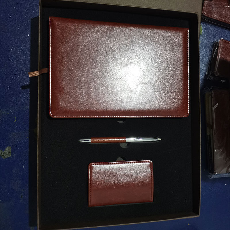 Notepad Set Business Card Case Gift Leather Pen Enterprise Company Activity Gift Notebook Gift Set