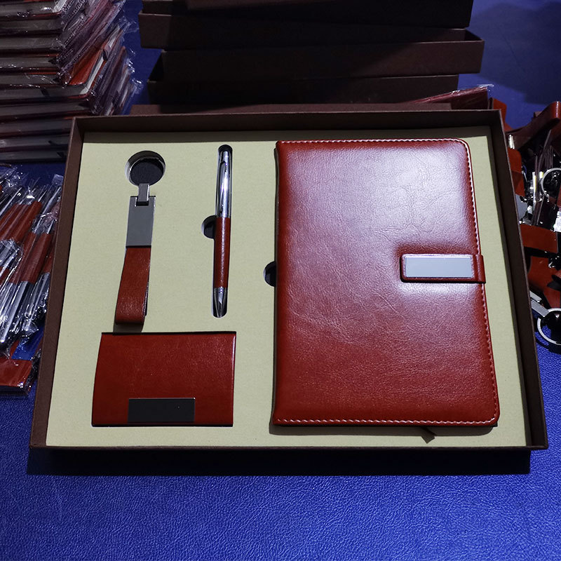 Notepad Set Business Card Case Gift Leather Pen Enterprise Company Activity Gift Notebook Gift Set