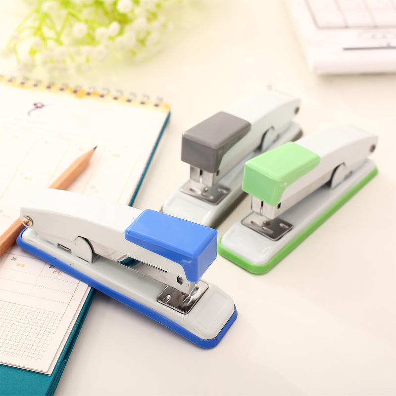 Factory direct sales office commonly used book stapler business metal stapler 12 no. 24/6