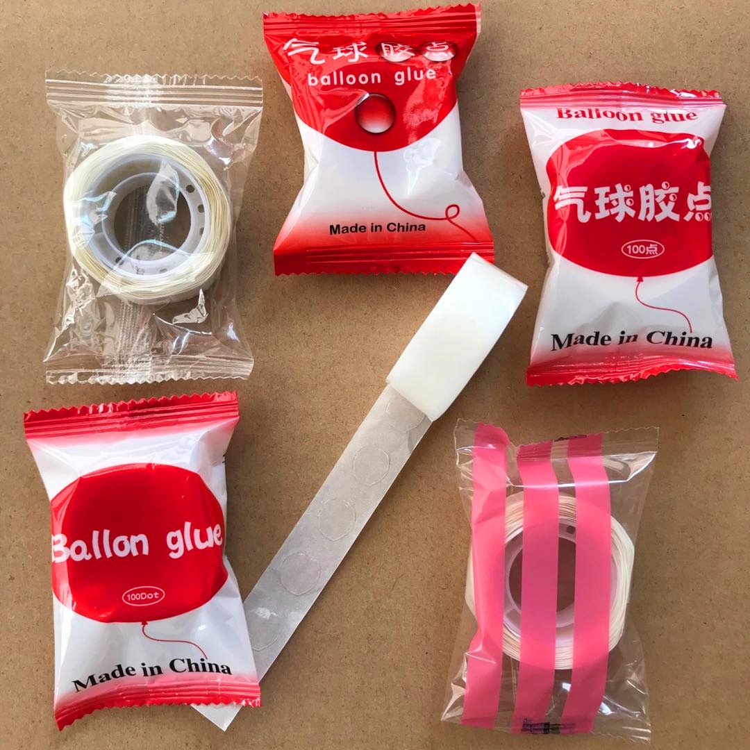 Dot Glue Balloon accessories 100pcs Glue Point Removable Adhesive Dots Double Sided Dots Latex Foil Balloon Glue Tape