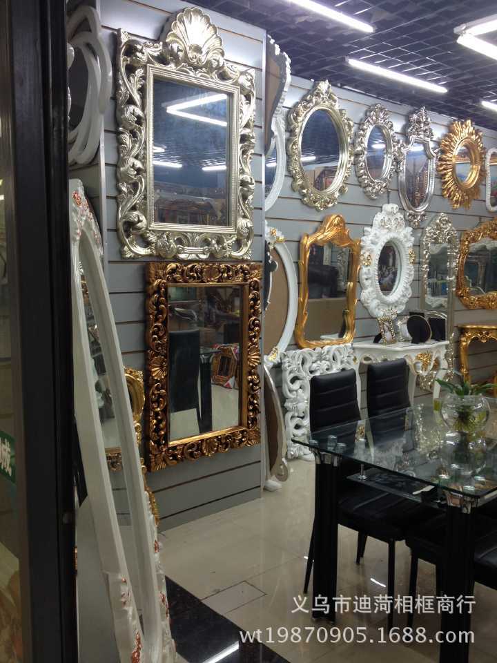 European-Style Canvas Frame Large Wedding Wedding Props Carved Vintage Photo Studio Background KTV Decorative Wall-Mounted Photo Frame Resin
