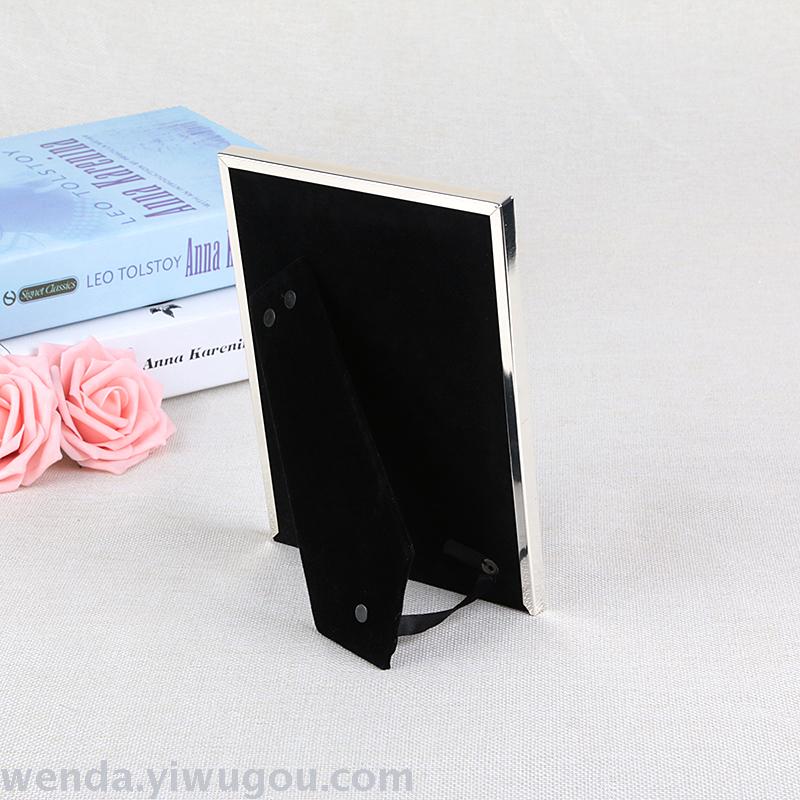 Fashion Gift Photo Frame bright silver frame and high-grade office decoration Home Furnishing photo wall