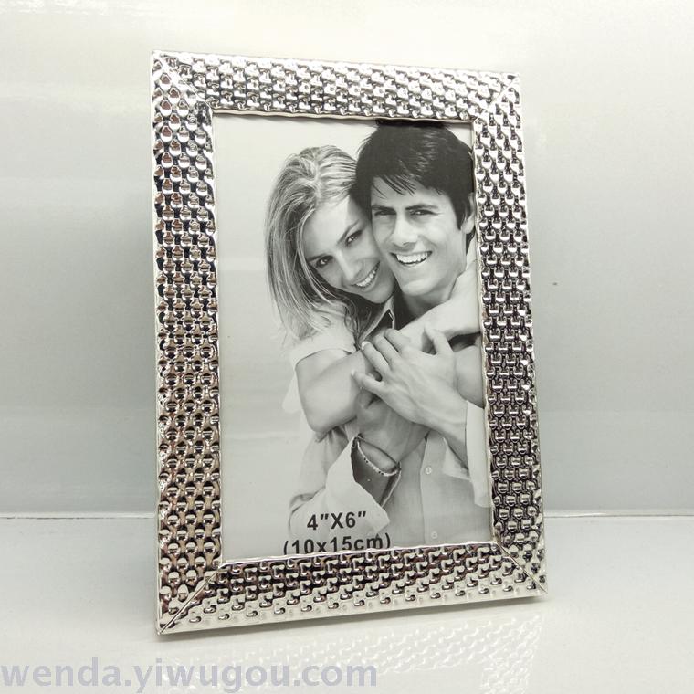 Fashion Gift Photo Frame bright silver frame and high-grade office decoration Home Furnishing photo wall