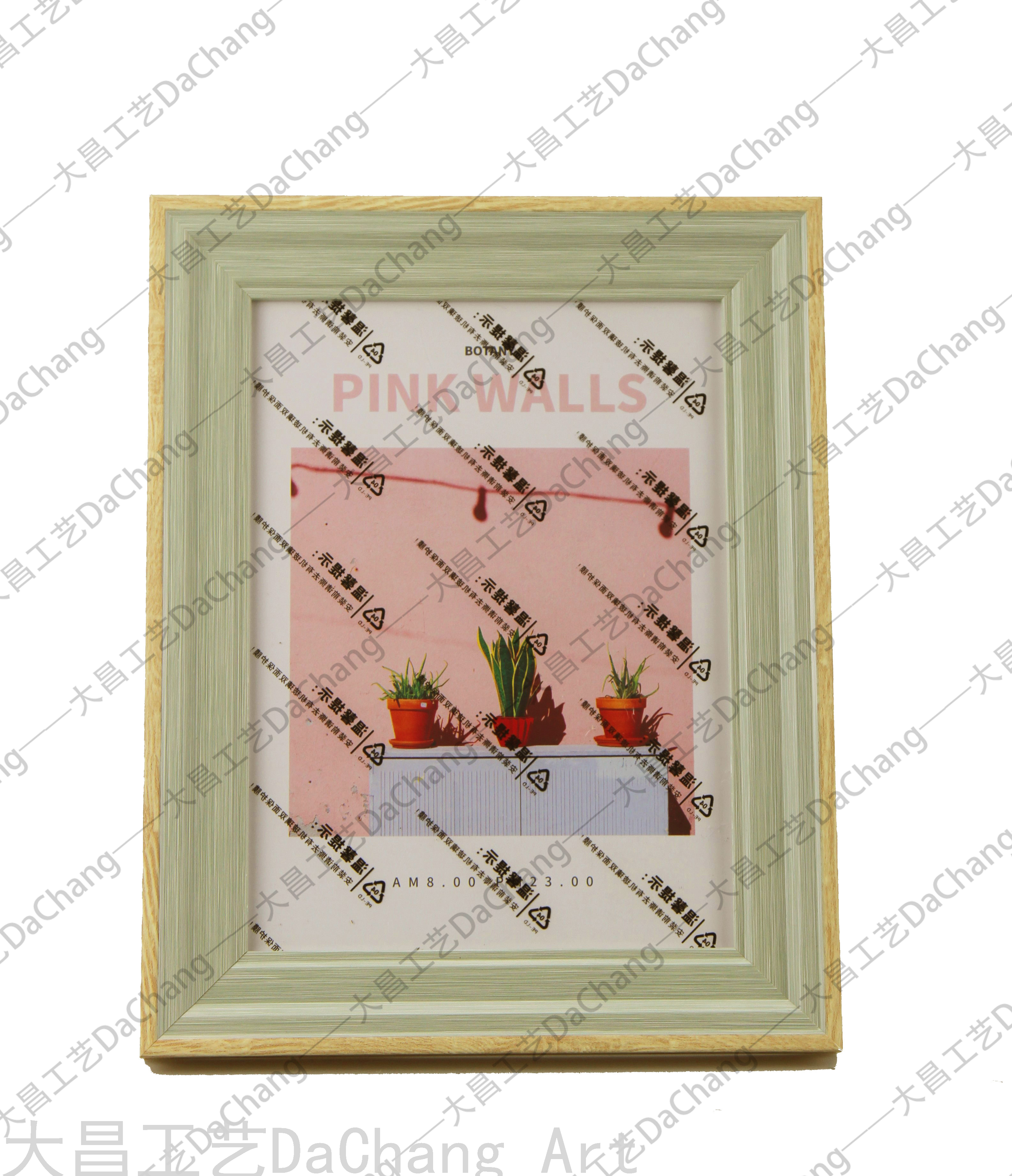 Simple Small Photo Frame Classic Popular European and American Middle East Hot Selling Ins Decoration 6-Inch A4 Photo Album Frame Pattern Glass Photo Frame