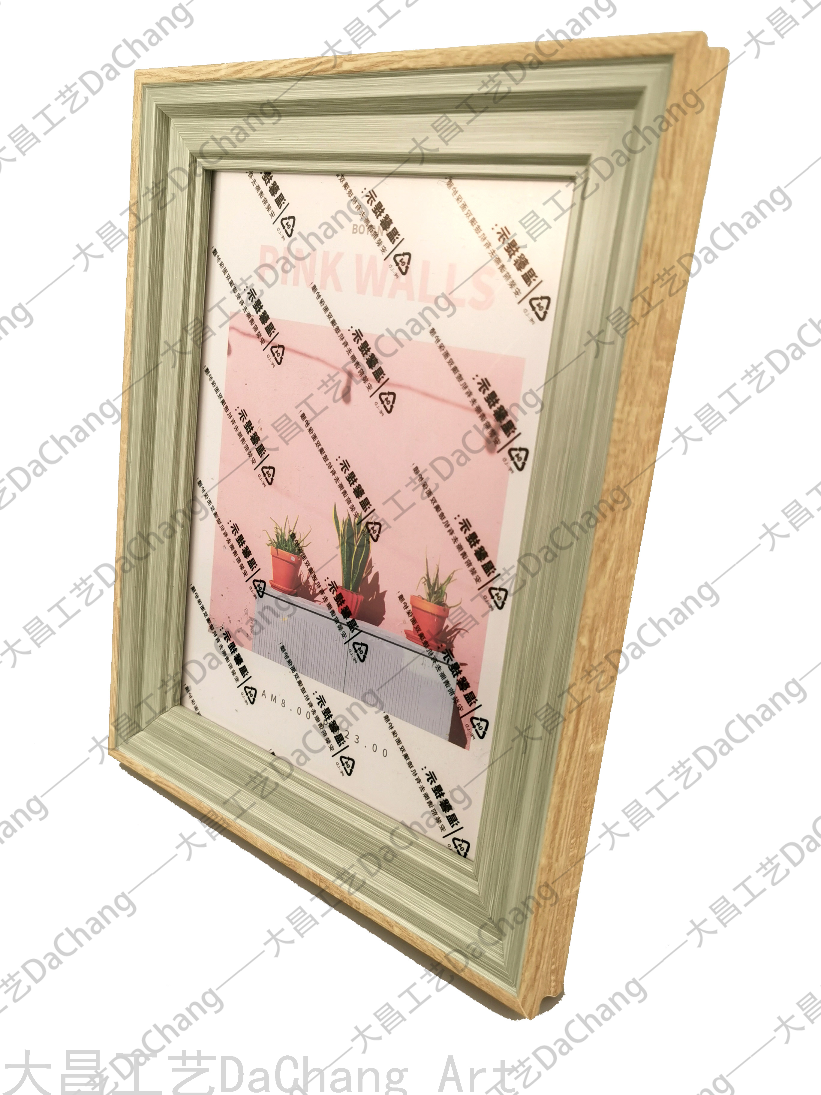 Simple Small Photo Frame Classic Popular European and American Middle East Hot Selling Ins Decoration 6-Inch A4 Photo Album Frame Pattern Glass Photo Frame
