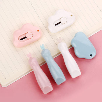 Jujia Stationery Mini Stapler Kit Student Cartoon Small Stapler Office Stationery Stapler