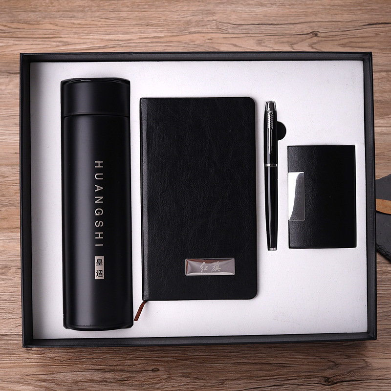 A6 Notebook Pack Business Card Case Gift Practical Smart Cup Enterprise Business Gift Thermos Cup Gift Set
