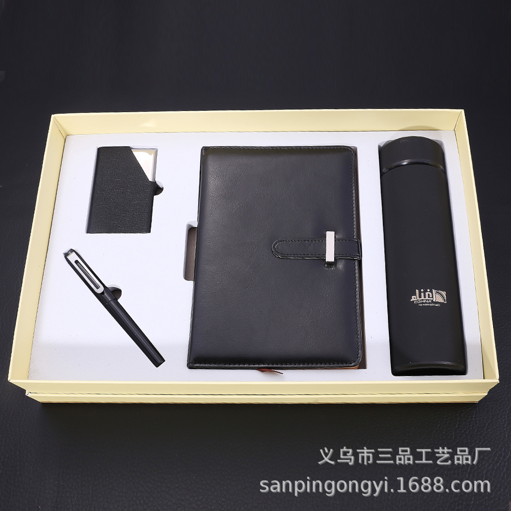 A6 Notebook Pack Business Card Case Gift Practical Smart Cup Enterprise Business Gift Thermos Cup Gift Set