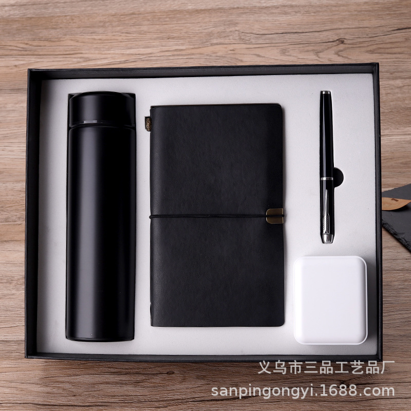 A6 Notebook Pack Business Card Case Gift Practical Smart Cup Enterprise Business Gift Thermos Cup Gift Set