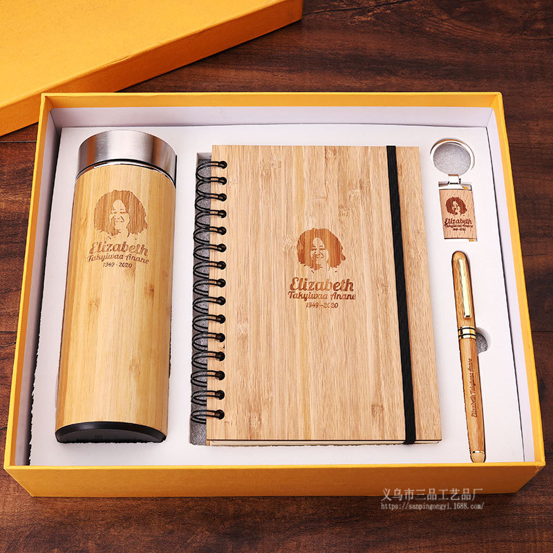 A6 Notebook Pack Business Card Case Gift Practical Smart Cup Enterprise Business Gift Thermos Cup Gift Set