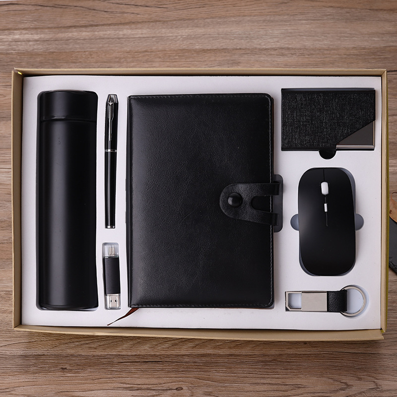 A6 Notebook Pack Business Card Case Gift Practical Smart Cup Enterprise Business Gift Thermos Cup Gift Set