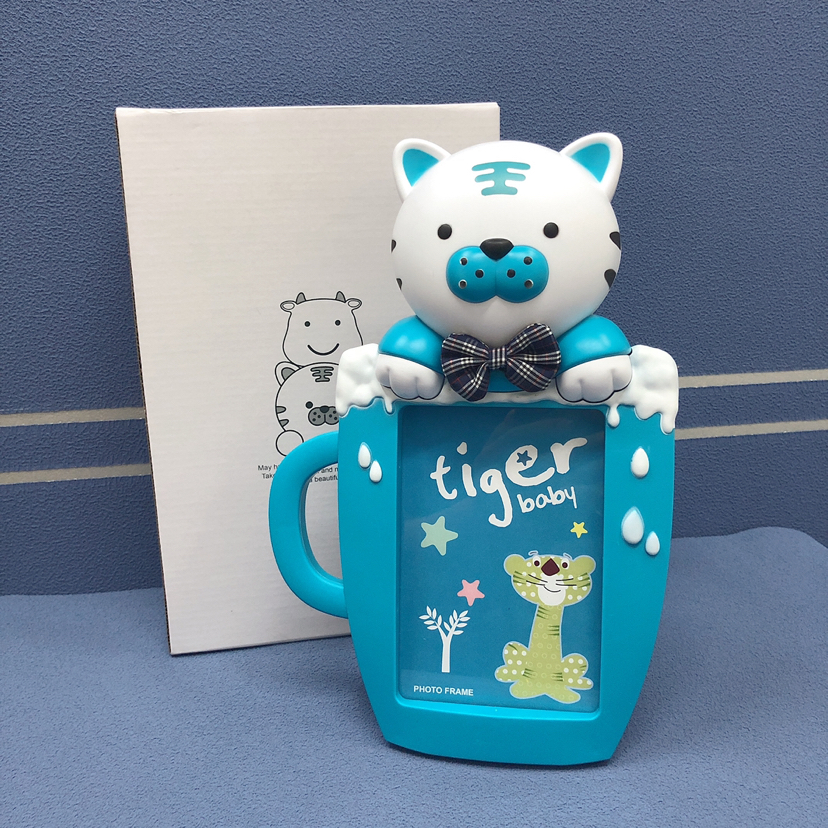 Children's Photo Frame Haotao Photo Frame HT-TF1136 Water Cup Cute Tiger 6-Inch (3 Colors)